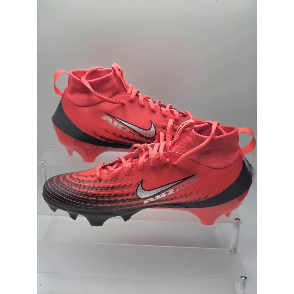 Nike Zoom Air Vapor Pro 1 Mens Size 8 Crimson Black Football Cleats HF9409-600